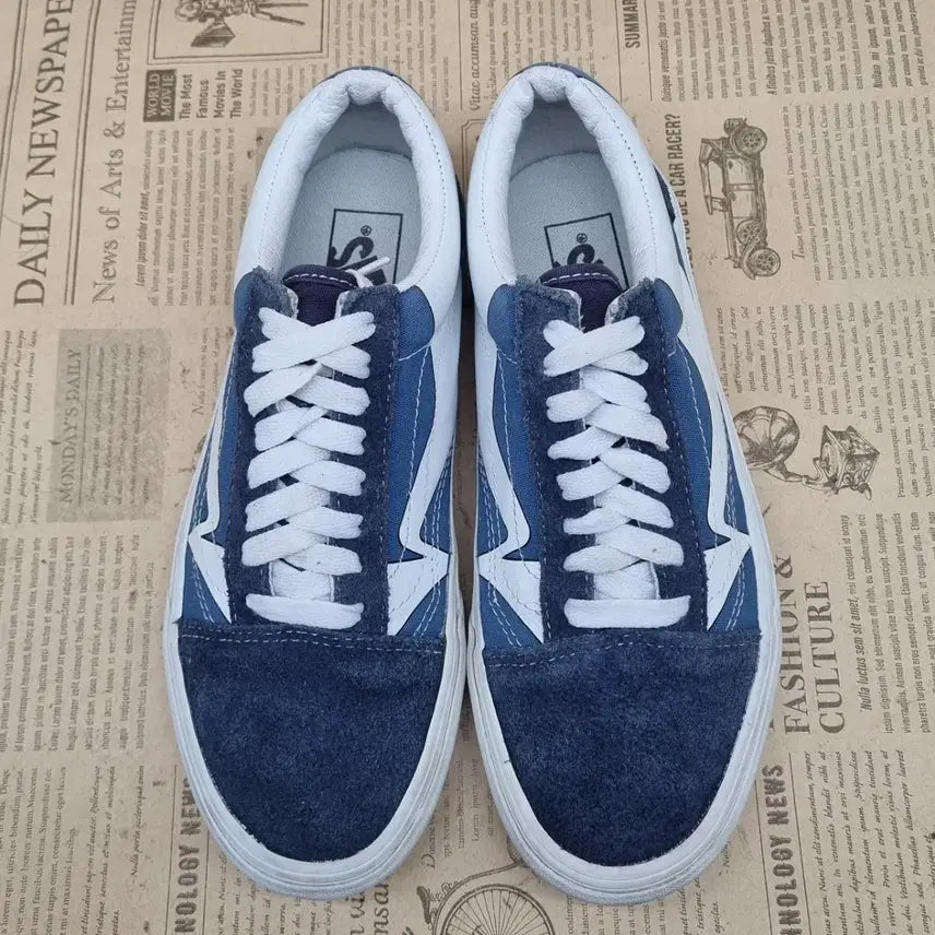 [BUNJANG] Vans Old Skool Warp Sneakers 245 / 반스 올드스쿨 워프 스니커즈 245