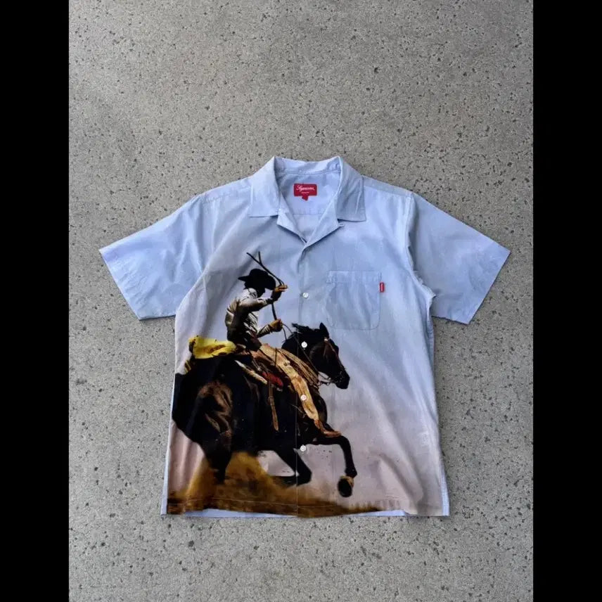 [SOLD OUT] (M) supreme 슈프림 카우보이 반팔셔츠 ss17 jim krant