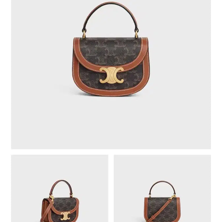 [BUNJANG] Celine Mini Clea Besace Triomphe Bag / 셀린느 미니 클레아 베사체 트리오페