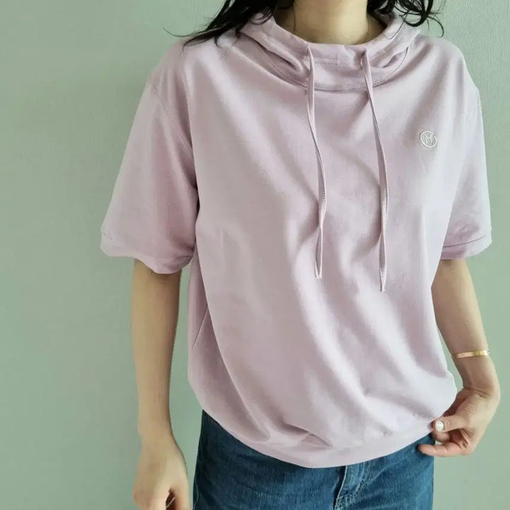 [SOLD OUT] 라벤더 반팔 코튼후드