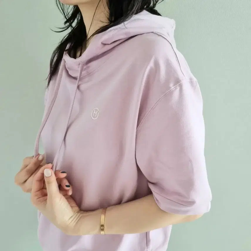 [SOLD OUT] 라벤더 반팔 코튼후드