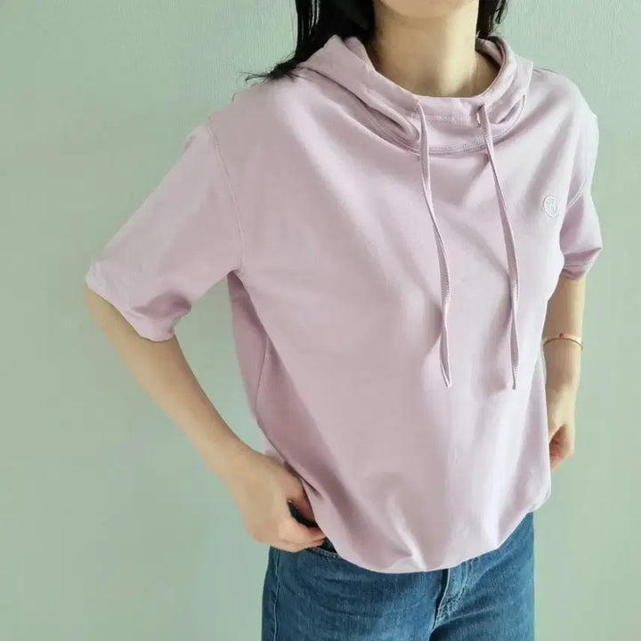[SOLD OUT] 라벤더 반팔 코튼후드