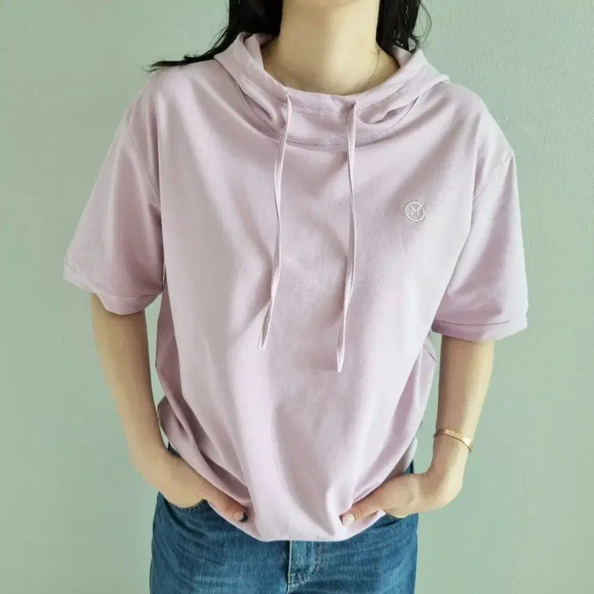[SOLD OUT] 라벤더 반팔 코튼후드