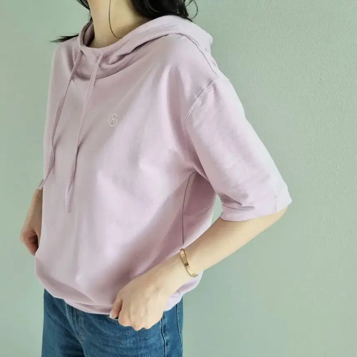 [SOLD OUT] 라벤더 반팔 코튼후드