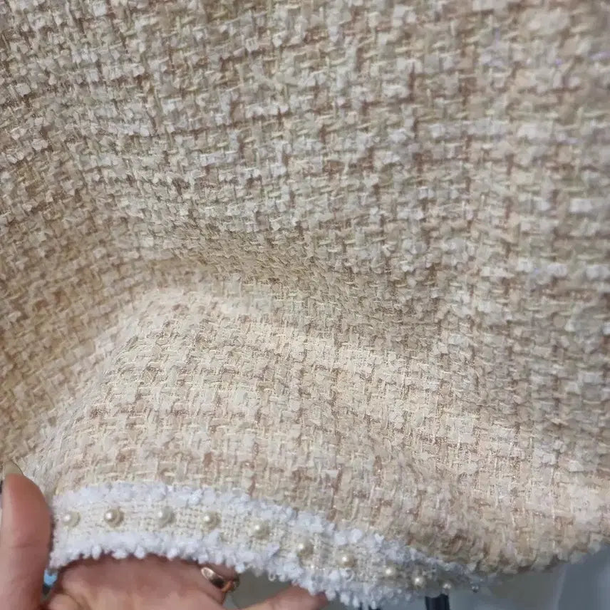 [BUNJANG] Tweed Jacket with Pearl Detail / 진주포인트 트위드 자켓