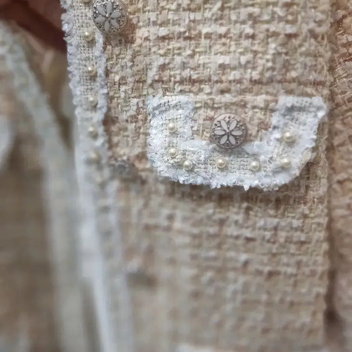 [BUNJANG] Tweed Jacket with Pearl Detail / 진주포인트 트위드 자켓