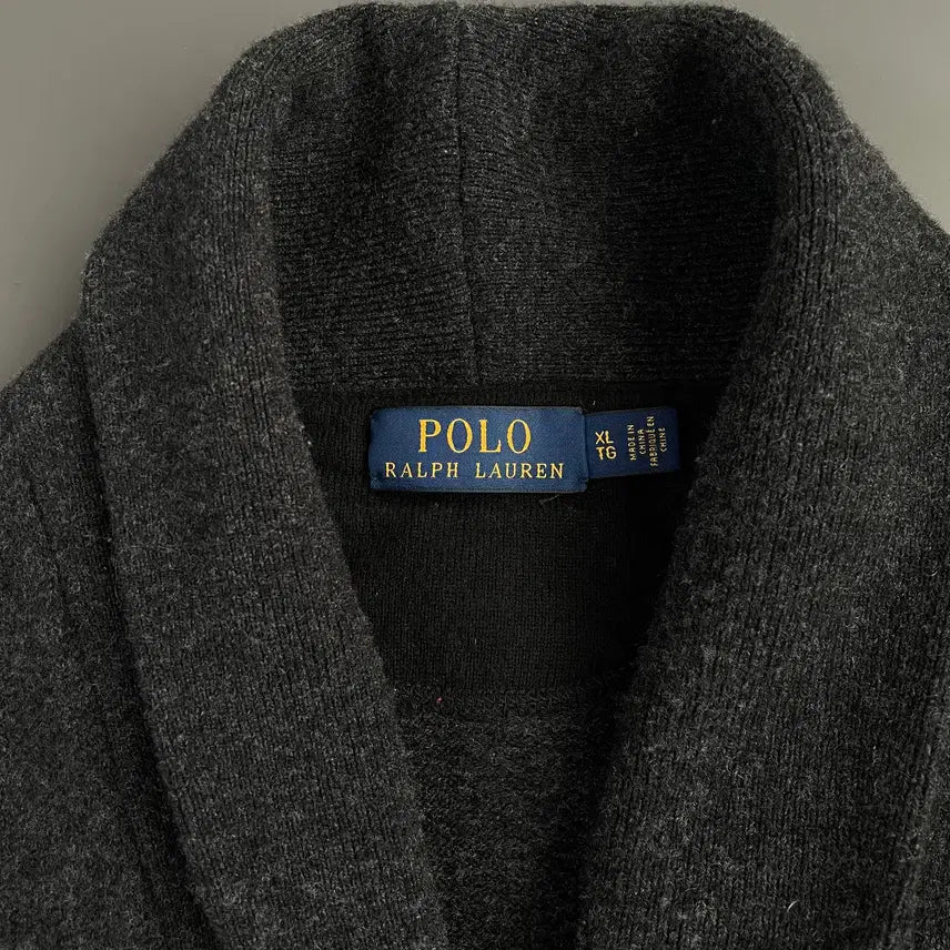 [BUNJANG] Polo Ralph Lauren Merino Wool Shawl Collar Cardigan / [XL] 폴로 랄프로렌 메리노 울 숄카라 가디건