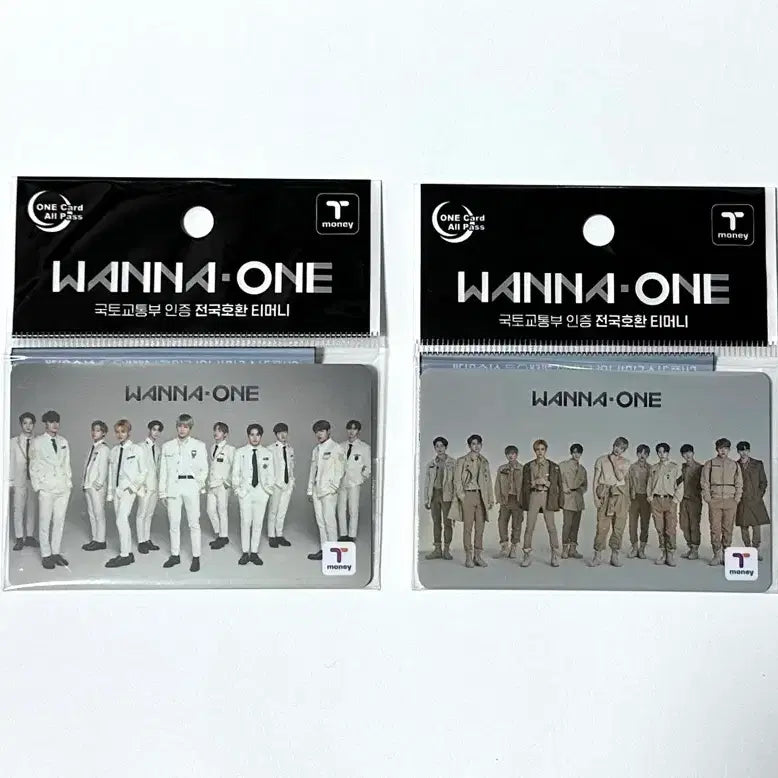 [BUNJANG] Wanna One T-Money Transportation Card Bundle Set (2 Types) / 워너원 티머니 교통카드 (2종)
