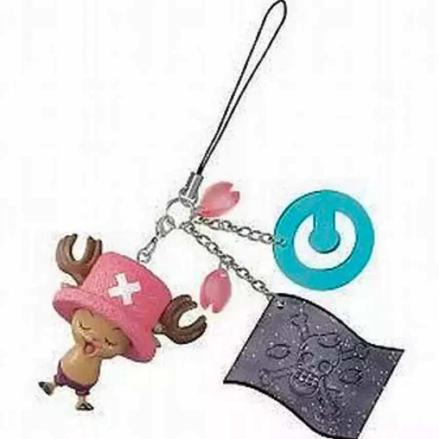 [BUNJANG] One Piece Ichiban Kuji Chopper &amp; Pirate Flag Strap Keyring / 원피스 이치방쿠지 제일복권 E상 쵸파&amp;해적기 스트랩 키링 미개봉