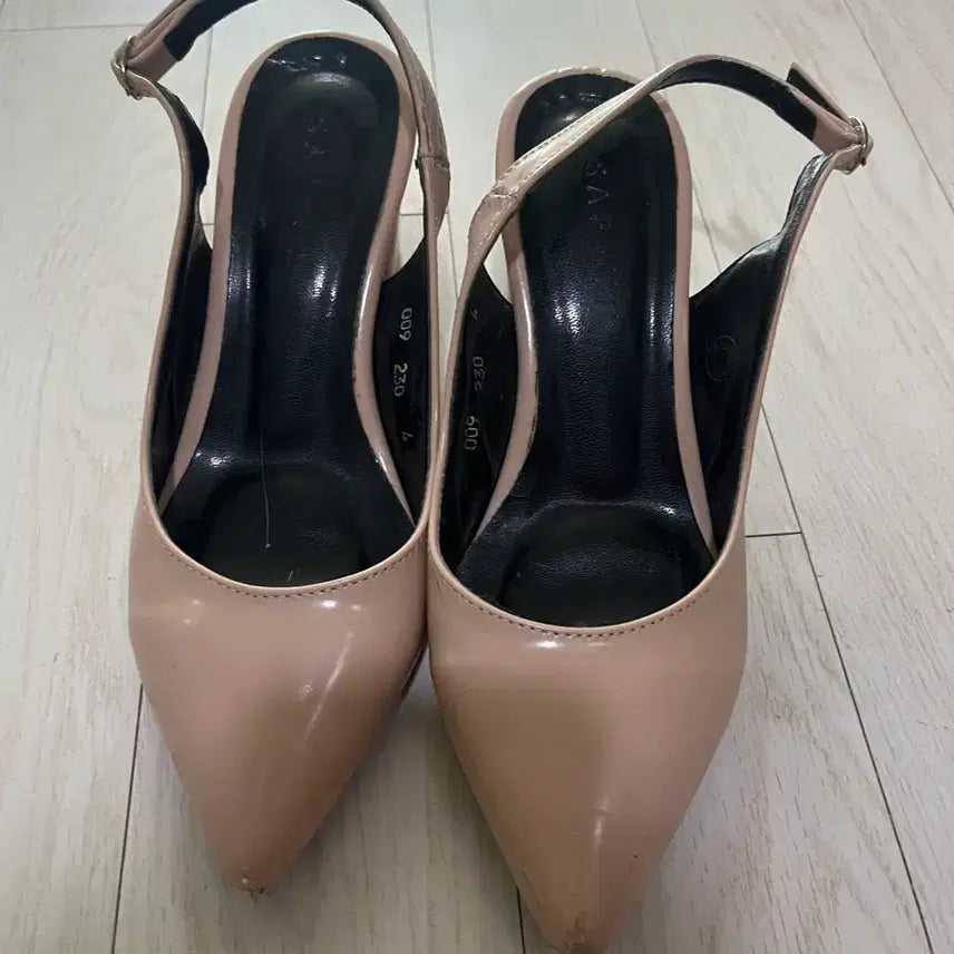 [BUNJANG] SAPPUN Slingback Pink Beige 230 / 사뿐 슬링백 핑크베이지 230