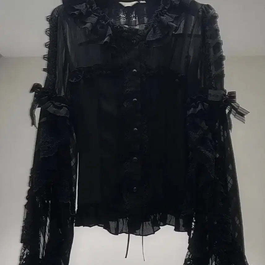 [BUNJANG] Vintage Gothic Lolita Blouse / 고딕 고스 로리타 일본빈티지 블라우스