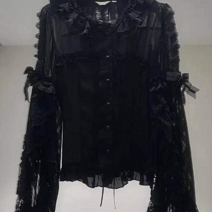[BUNJANG] Vintage Gothic Lolita Blouse / 고딕 고스 로리타 일본빈티지 블라우스