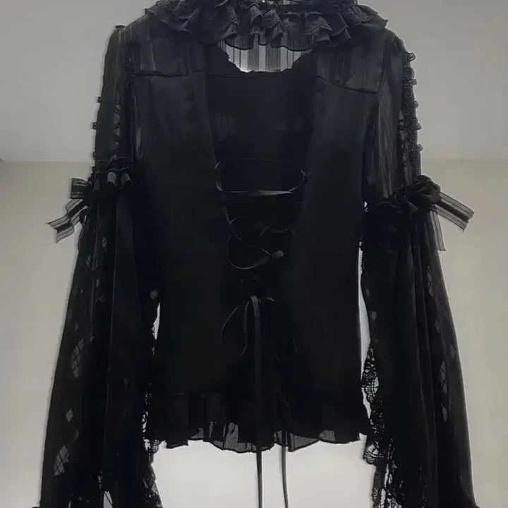 [BUNJANG] Vintage Gothic Lolita Blouse / 고딕 고스 로리타 일본빈티지 블라우스