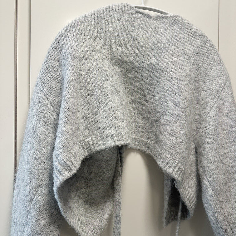 [BUNJANG] Lilykots Glow Knit Cardigan (Gray) / 릴리코츠 글로우 니트 가디건 (그레이)