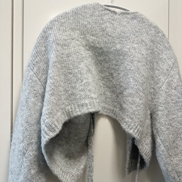 [BUNJANG] Lilykots Glow Knit Cardigan (Gray) / 릴리코츠 글로우 니트 가디건 (그레이)