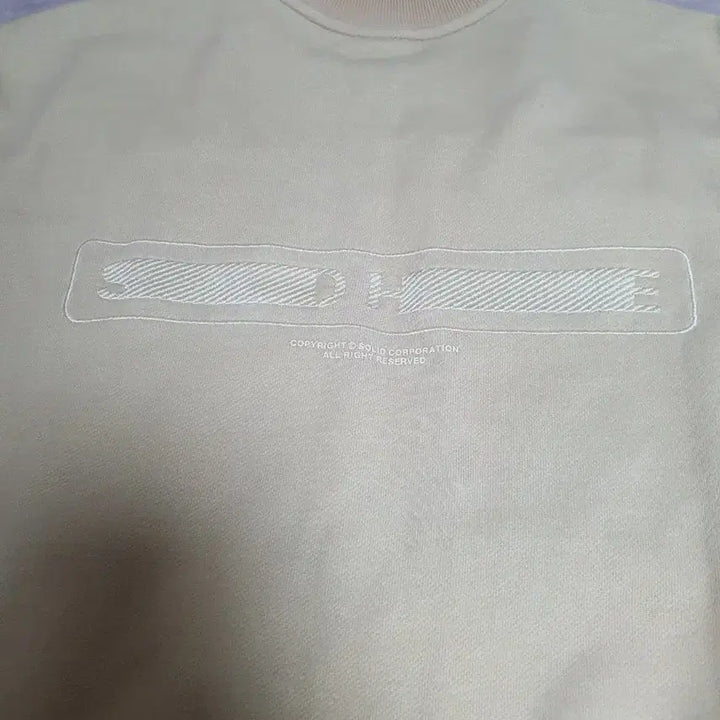 [BUNJANG] Solid Homme Back Logo Sweatshirt Beige / 솔리드옴므 백로고 맨투맨 베이지 50