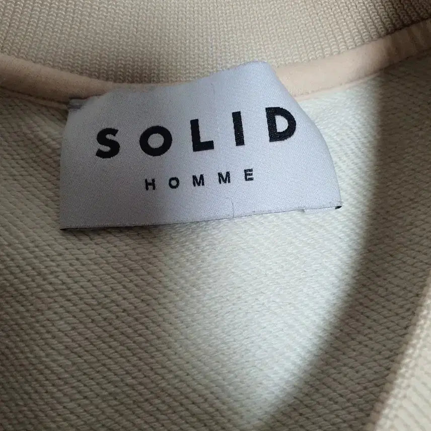 [BUNJANG] Solid Homme Back Logo Sweatshirt Beige / 솔리드옴므 백로고 맨투맨 베이지 50
