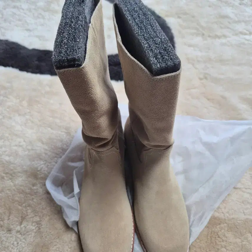 [BUNJANG] Suede Mid Boots 260 - New / 스웨이드 미들부츠260새상품