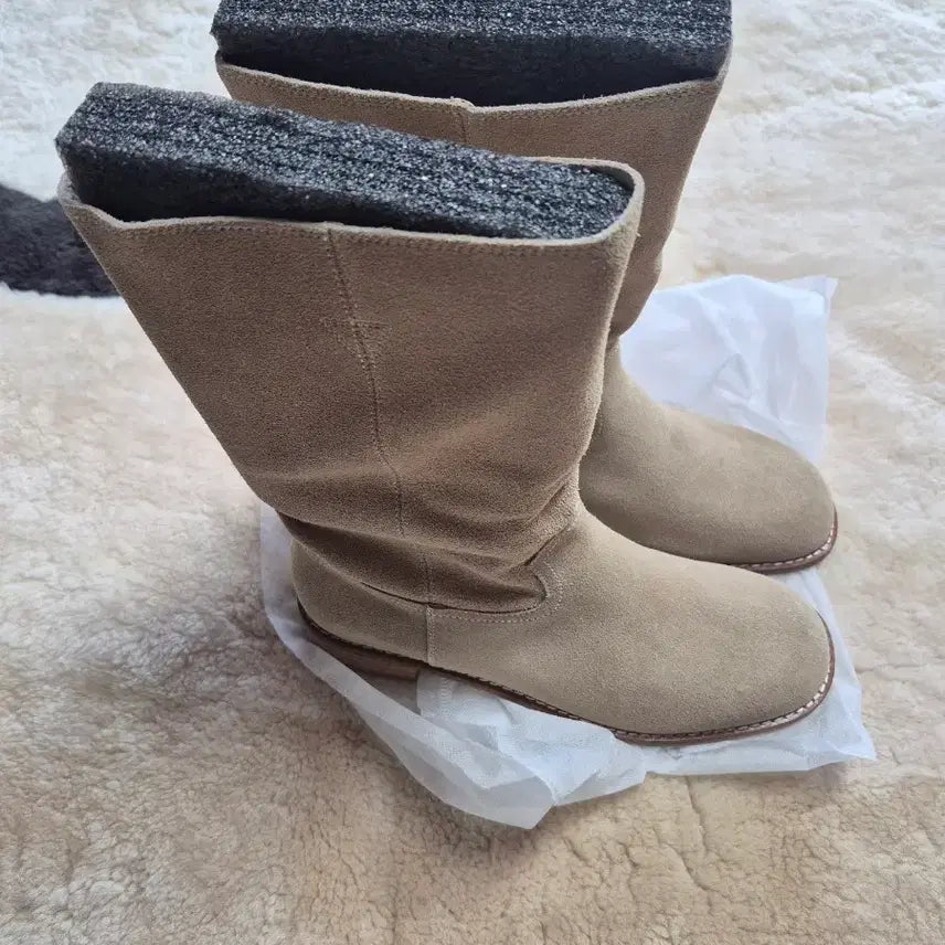 [BUNJANG] Suede Mid Boots 260 - New / 스웨이드 미들부츠260새상품