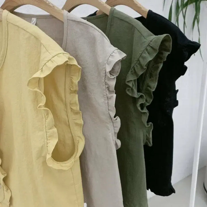 [BUNJANG] Hongdangmu Linen Vest (Mustard) / 홍당무 린넨 조끼(겨자)