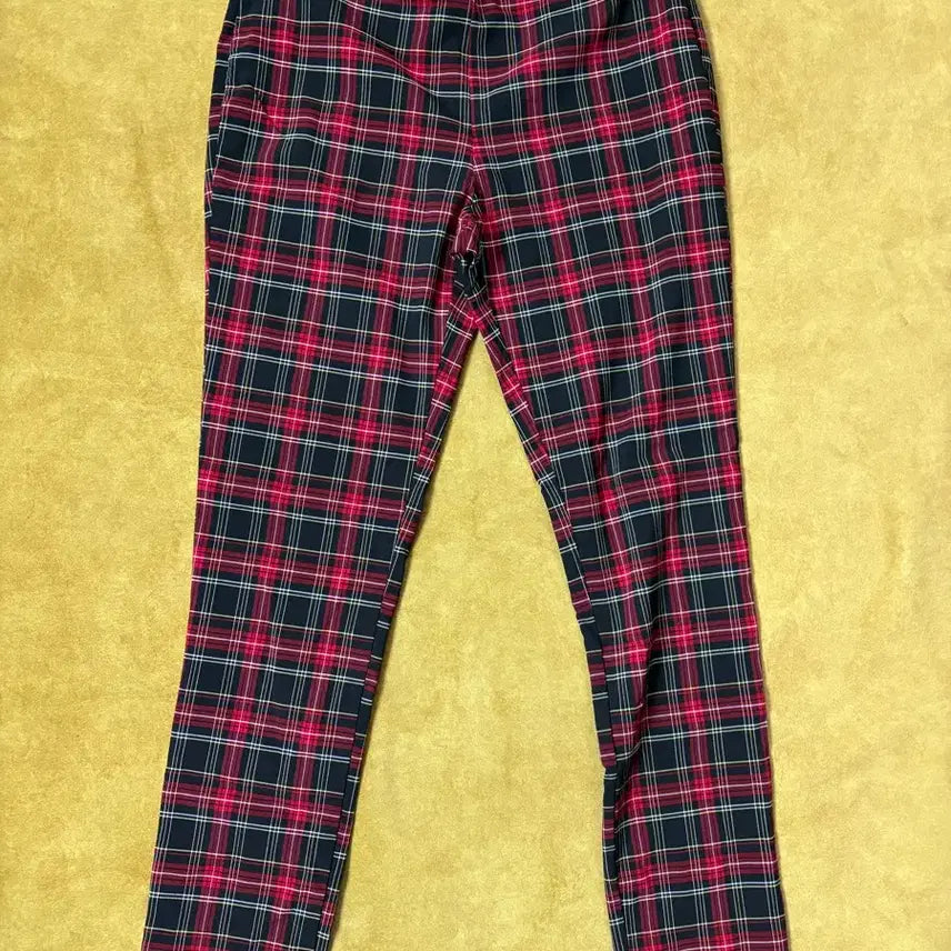 [BUNJANG] Tommy Hilfiger Red Tartan Check Slim Fit Pants / 타미힐피거 레드 타탄체크 바지
