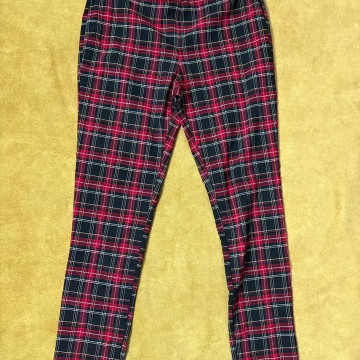 [BUNJANG] Tommy Hilfiger Red Tartan Check Slim Fit Pants / 타미힐피거 레드 타탄체크 바지