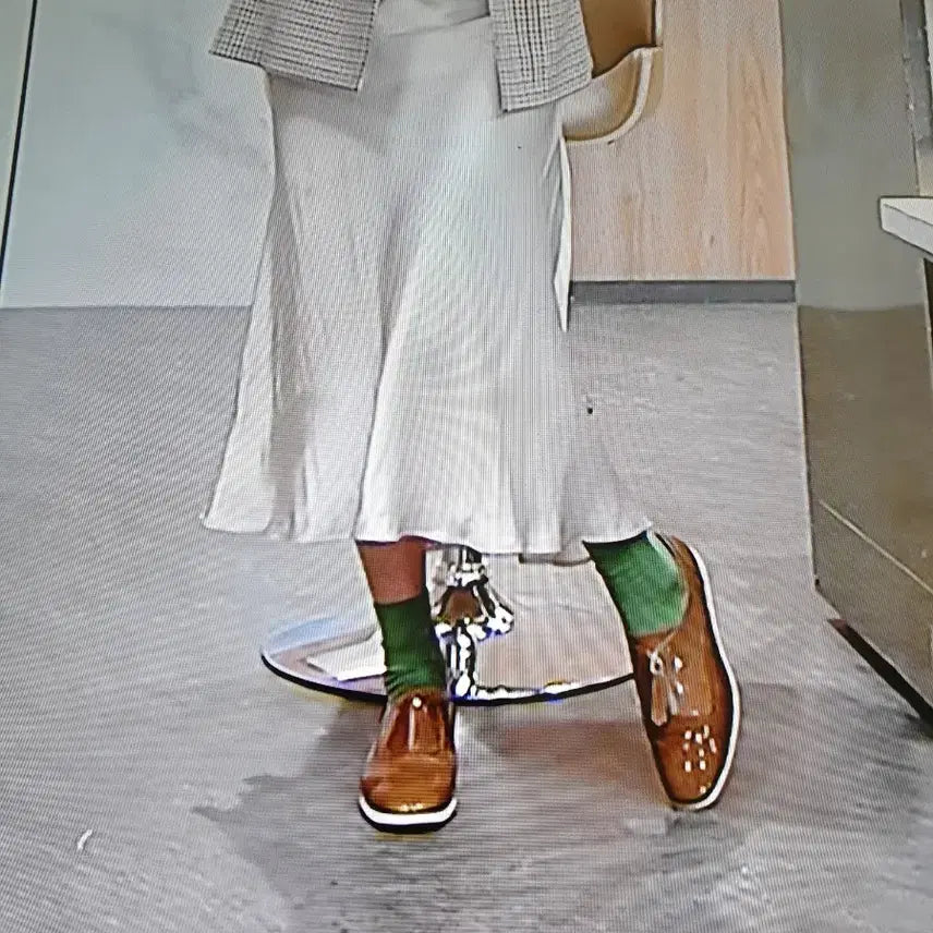 [BUNJANG] Breal Beige Zipper Loafers (235) / BREAL베이지색 지퍼 로퍼 단화 235 새상품