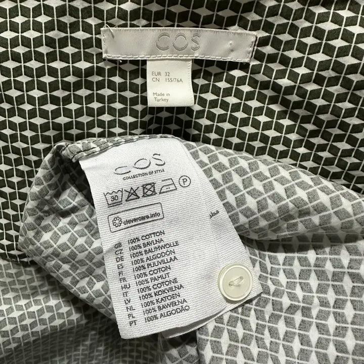 [BUNJANG] COS Cotton Pattern Blouse (EU32) / [거의 새것] COS 코스 면 패턴 블라우스 (EU32)