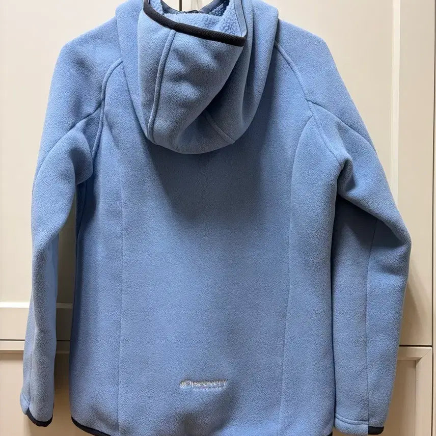 [BUNJANG] Discovery Fleece Zip-Up Jacket / 디스커버리 하늘색 기모 후리스 집업
