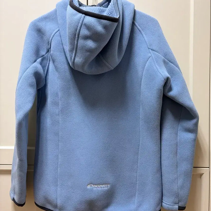 [BUNJANG] Discovery Fleece Zip-Up Jacket / 디스커버리 하늘색 기모 후리스 집업