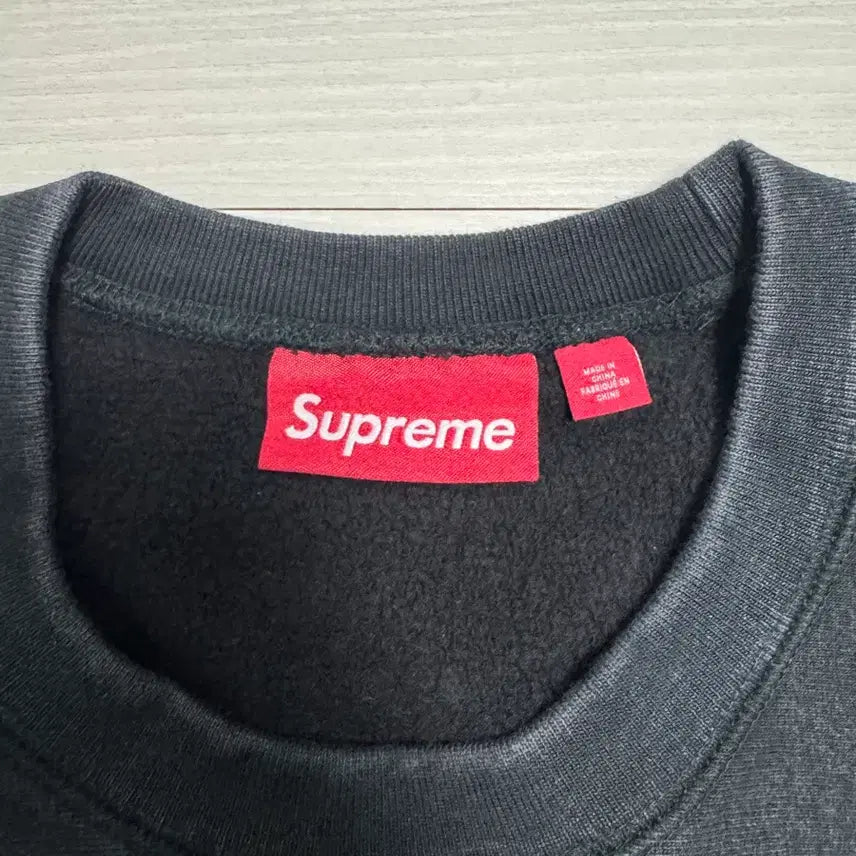 [BUNJANG] Supreme Washed Box Logo Crewneck Black L / 새상품)슈프림 워시드 박스로고 크루넥 블랙 L