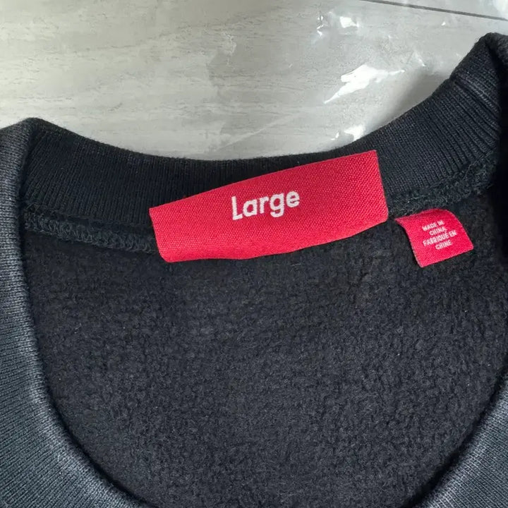 [BUNJANG] Supreme Washed Box Logo Crewneck Black L / 새상품)슈프림 워시드 박스로고 크루넥 블랙 L