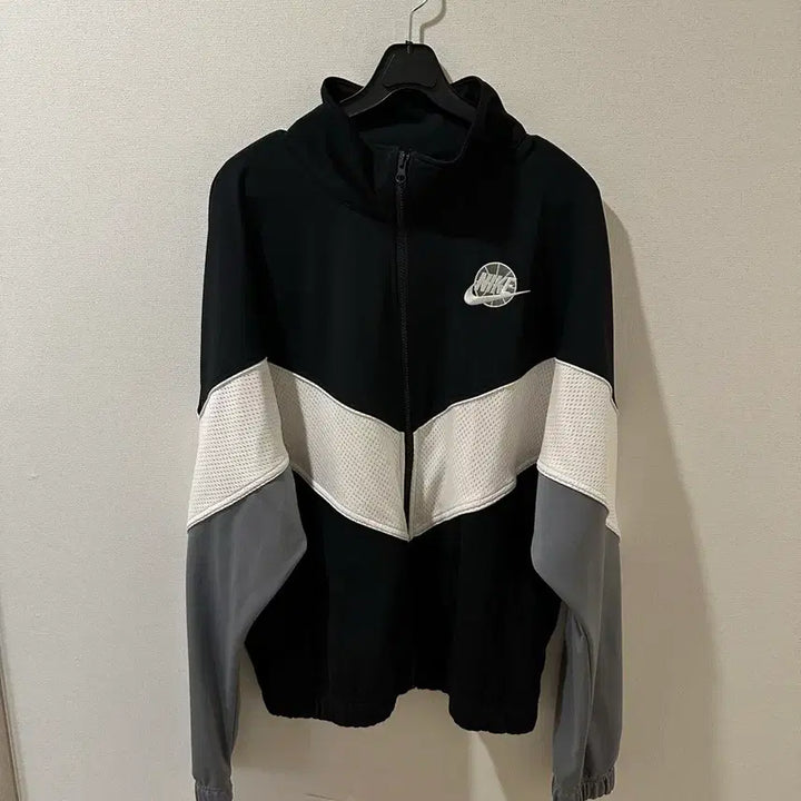 [BUNJANG] Nike Track Jacket / 나이키 블랙/화이트 트랙 자켓 저지 집업