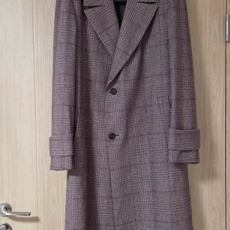 [BUNJANG] River Classy Check Coat / (거의새것) 리버클래시 체크 코트 (간절기 봄가을 코트)