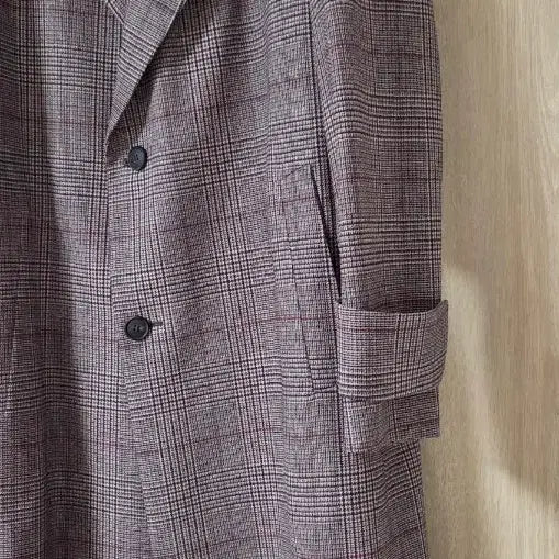 [BUNJANG] River Classy Check Coat / (거의새것) 리버클래시 체크 코트 (간절기 봄가을 코트)