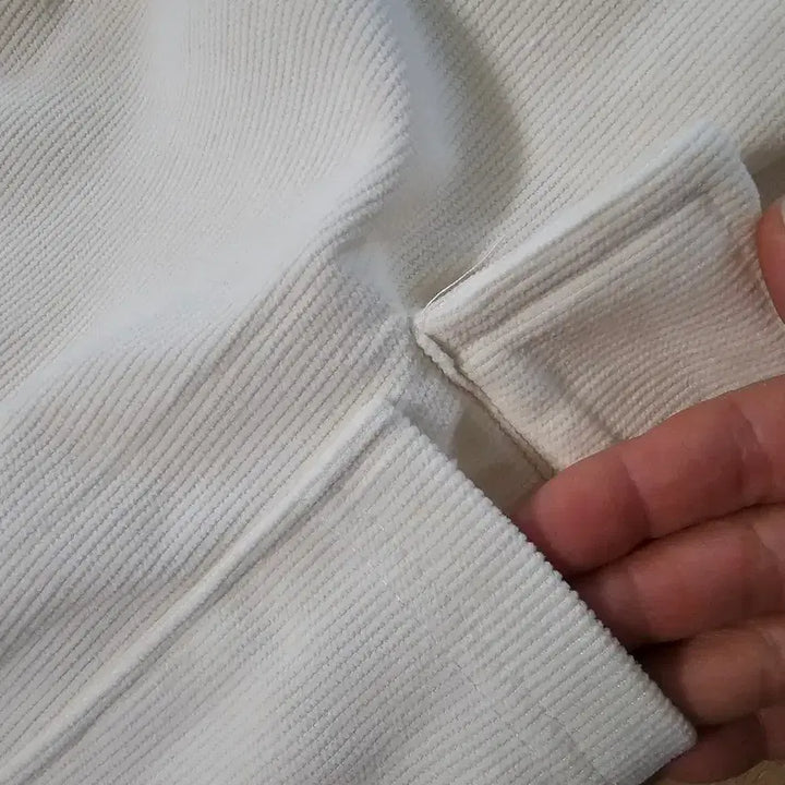 [BUNJANG] Ivory Ribbed Cargo Training Pants / 여성//아이보리 골지와이드 카고//택F