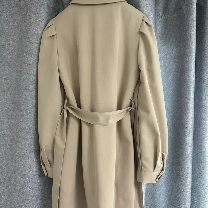 [BUNJANG] Pervbit Beige Trench Coat Mini Dress / 퍼빗 원피스 베이지 트렌치코트 새상품