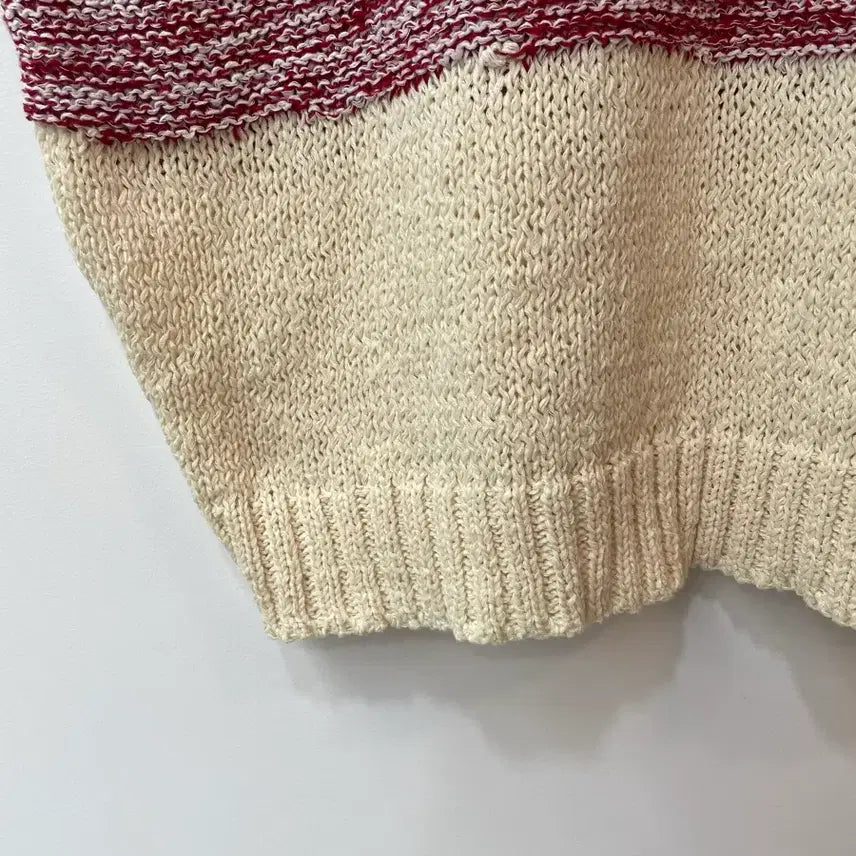 [BUNJANG] LeeYe Red Knit Vest / 이예 레드 니트베스트 1