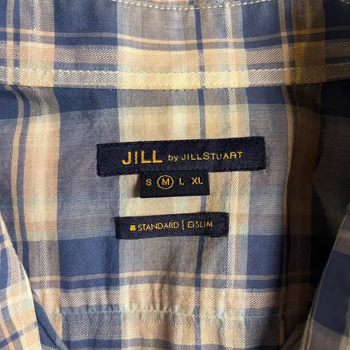 [BUNJANG] Jill Stuart Checkered Short Sleeve Shirt / 질스튜어트 체크 반팔 셔츠