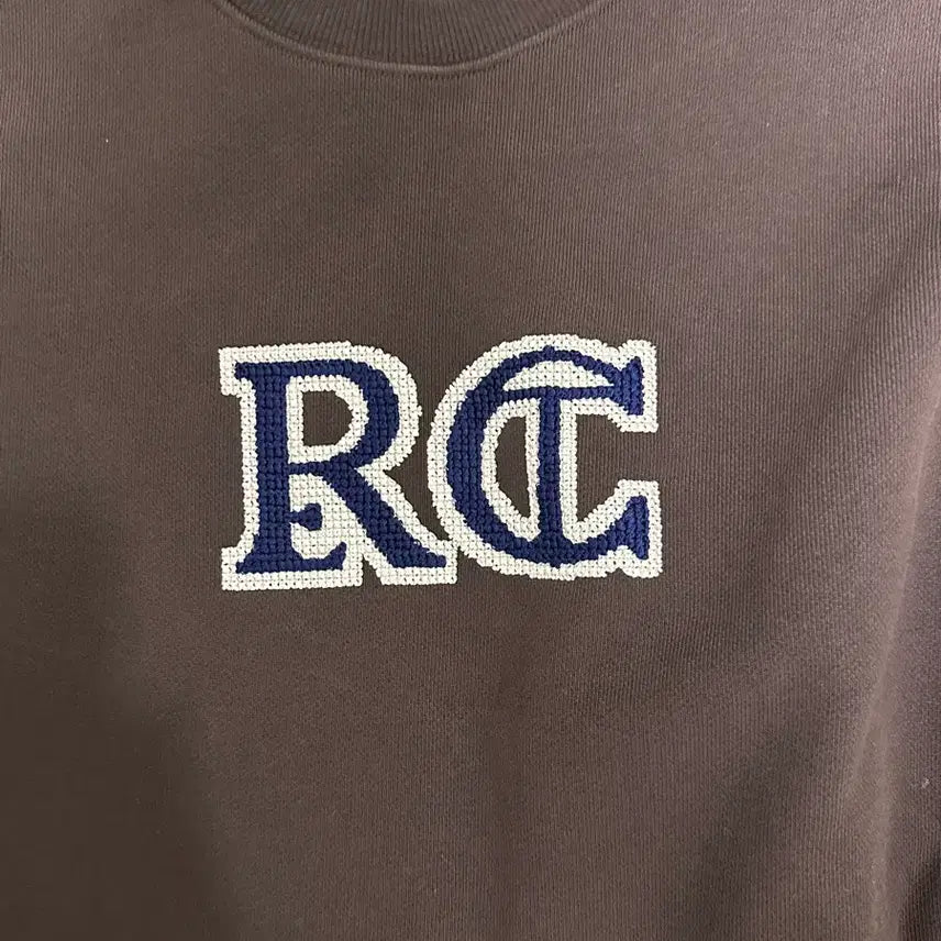 [BUNJANG] RECTO RC Logo Brown Sweatshirt / 렉토 맨투맨