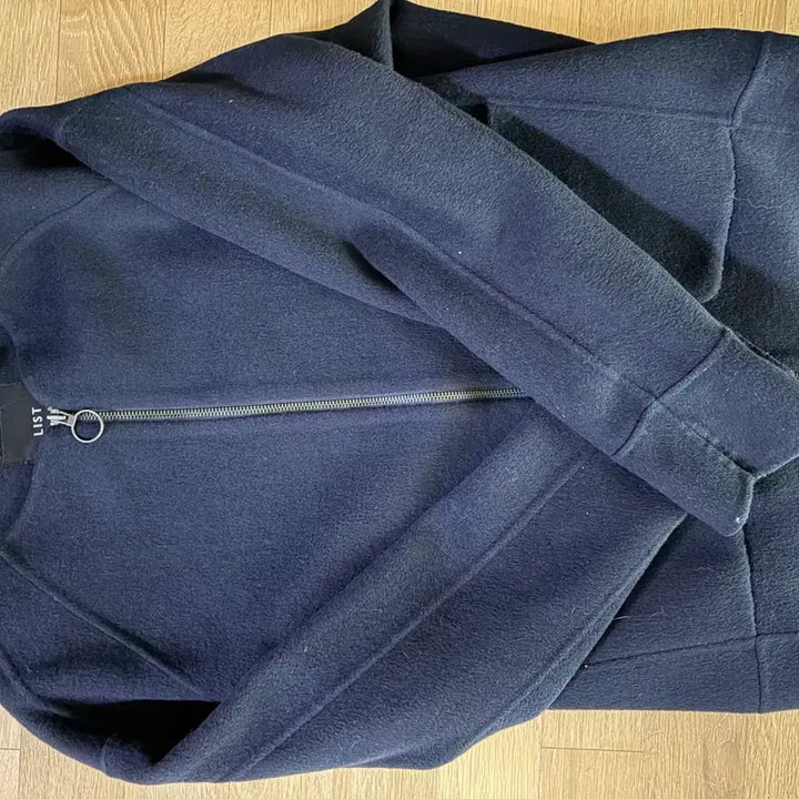 [BUNJANG] List Navy Zip-up Jacket / 리스트 네이비 집업 자켓