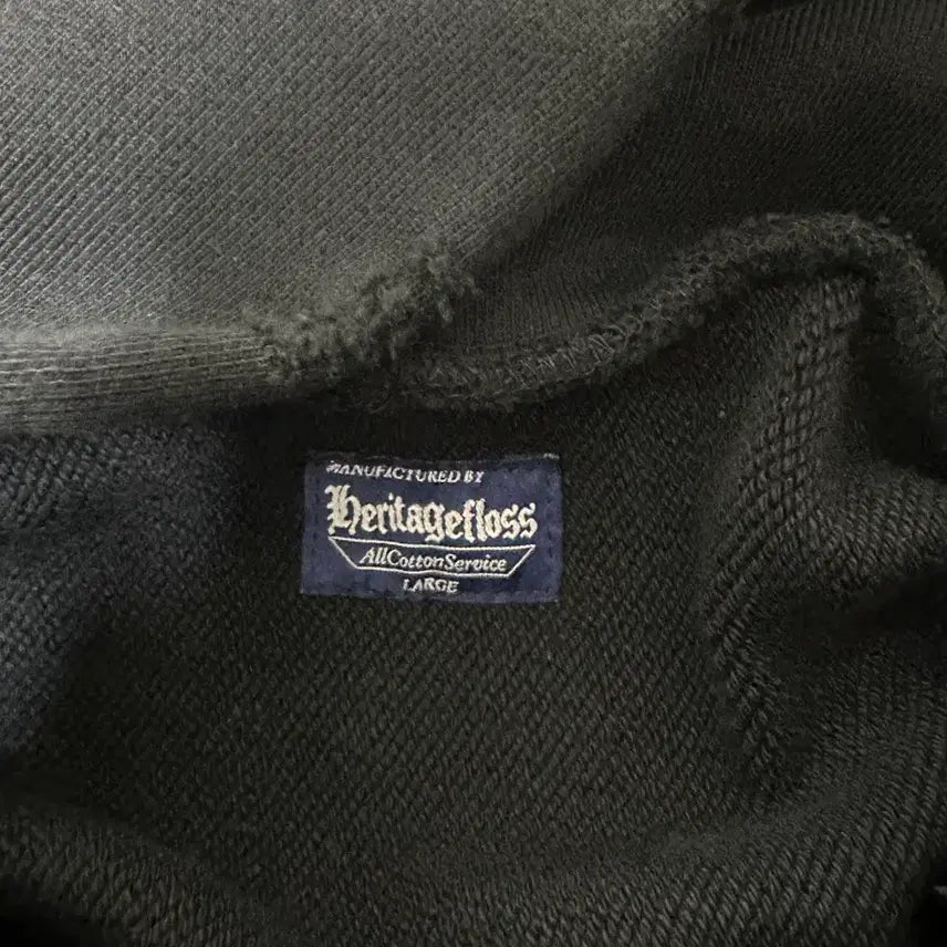 [BUNJANG] Heritage Floor Black Hoodie / L) 헤리티지플로스 후드