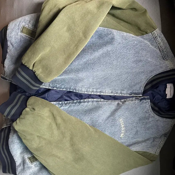 [BUNJANG] thisisneverthat Denim Varsity Jacket / 디스이즈네버댓 데님 바시티 자켓