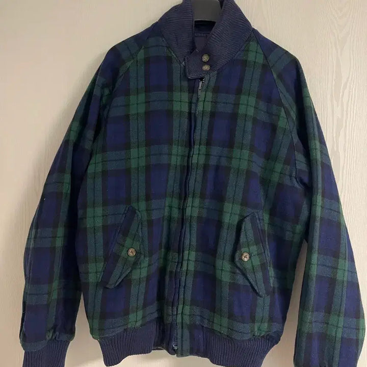 [BUNJANG] Jantzen Vintage Black Watch Reversible Wool Haddington Jacket / Jantzen 빈티지 블랙와치 네이비 리버시블 울 헤팅턴자켓 100