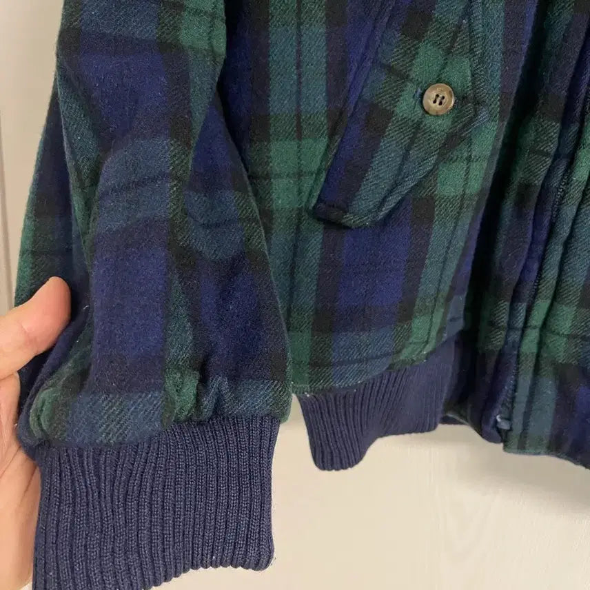 [BUNJANG] Jantzen Vintage Black Watch Reversible Wool Haddington Jacket / Jantzen 빈티지 블랙와치 네이비 리버시블 울 헤팅턴자켓 100