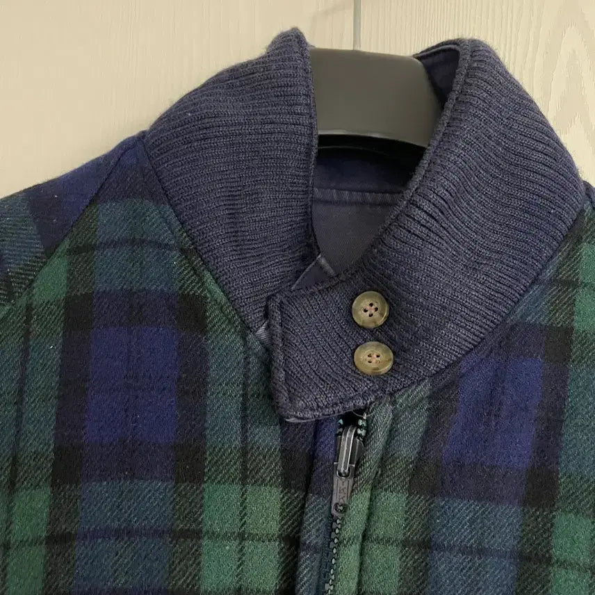 [BUNJANG] Jantzen Vintage Black Watch Reversible Wool Haddington Jacket / Jantzen 빈티지 블랙와치 네이비 리버시블 울 헤팅턴자켓 100