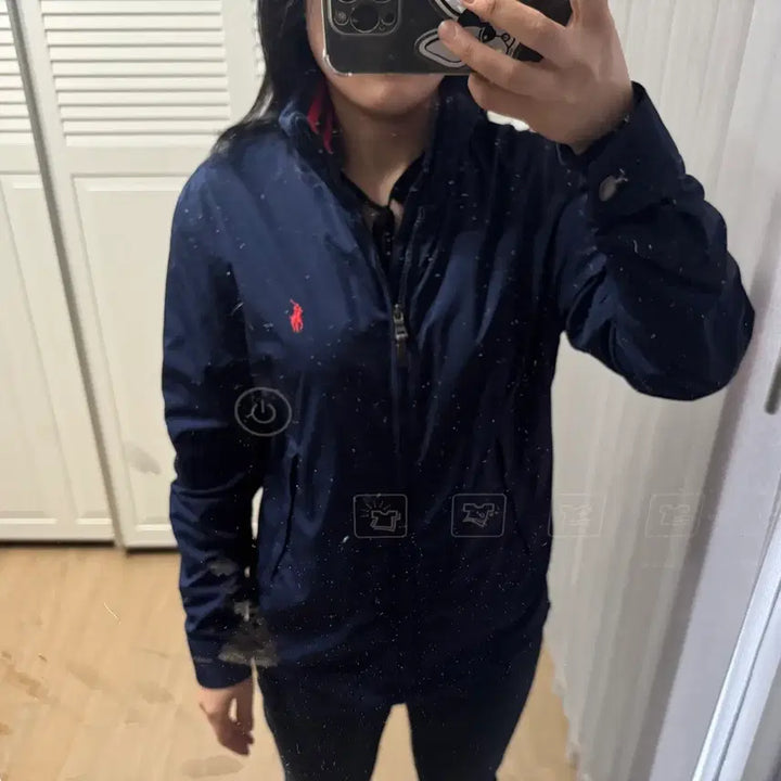 [BUNJANG] Polo Ralph Lauren Navy Windbreaker Jacket - Small / 폴로 랄프로렌 네이비 바람막이 자켓 스몰