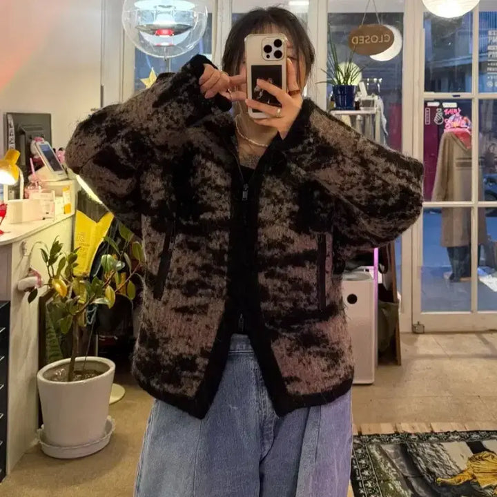 [BUNJANG] System Hooded Knit Zip-Up / 시스템 정품 후드니트집업