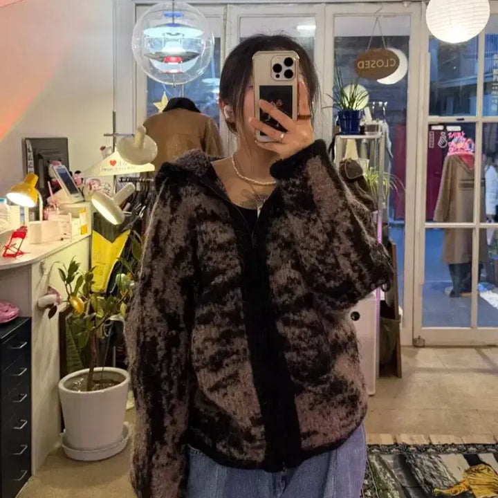 [BUNJANG] System Hooded Knit Zip-Up / 시스템 정품 후드니트집업
