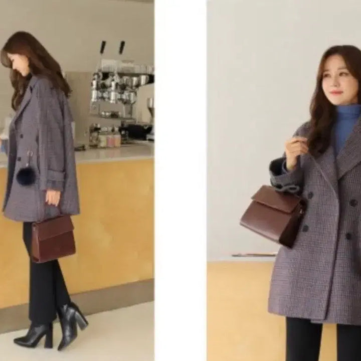 [BUNJANG] Click N Funny Check Coat / 클릭앤퍼니 체크코트